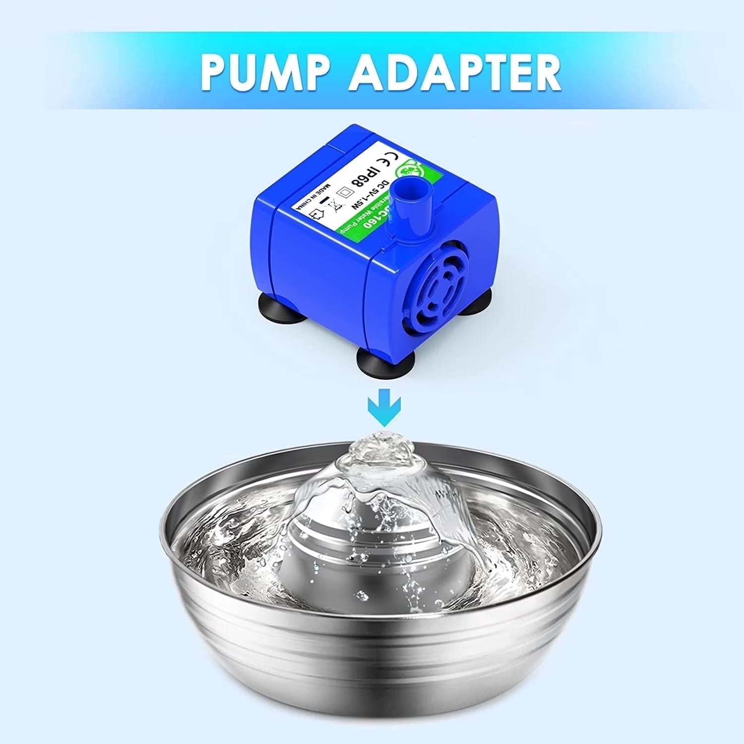 Cat Water Fountain Replacement Filter, Pet Water Fountain Filter for Cats, Small Dogs - 4 Pack Carbon Filters